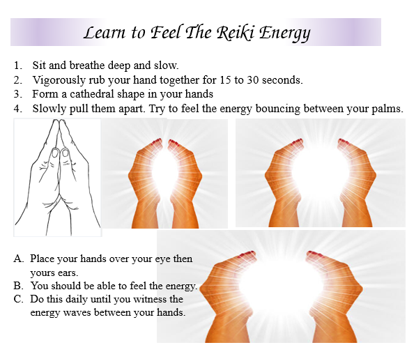 Learn to feel reiki energy